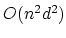 $O(n^2d^2)$